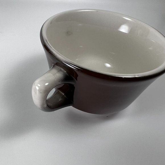 Vtg Jackson Custom China Coffee Mugs Cups Brown Restaurant Ware Union Made Lot 3 - Picture 8 of 9